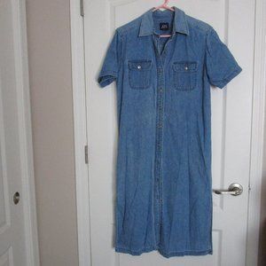 100% cotton denim dress